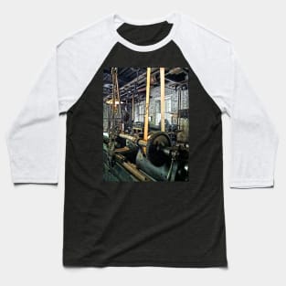 Building Trades - Large Lathe in Machine Shop Baseball T-Shirt